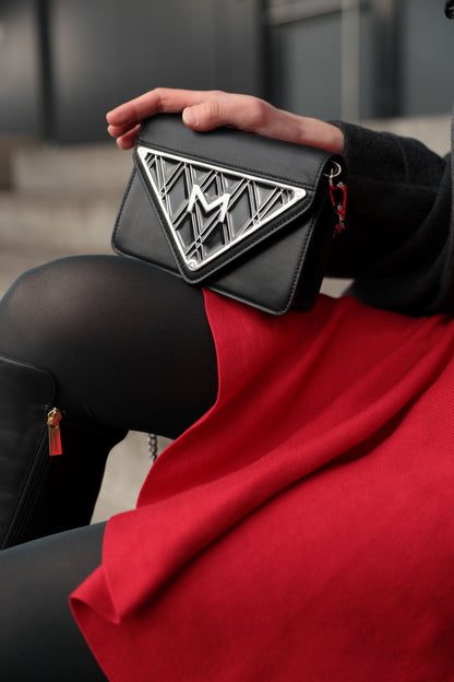 Schultertasche Glamour Bag, aus feinem Leder. Design by Natalie Schlecker